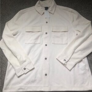 H&M Men's Off-White Shirt Jacket